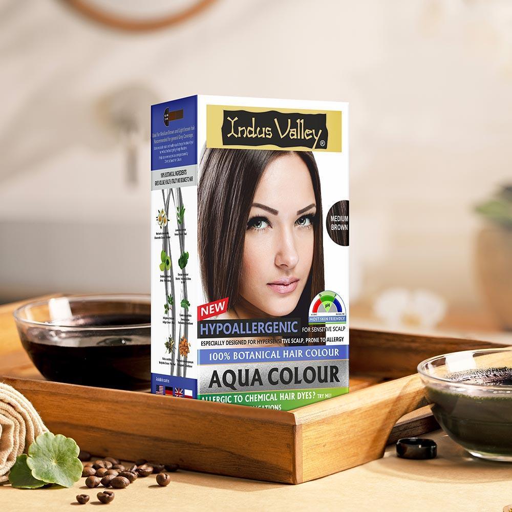 100% Botanical Hypo Allergic Aqua Colour for Hair - Available in 4 Shades - Image 8