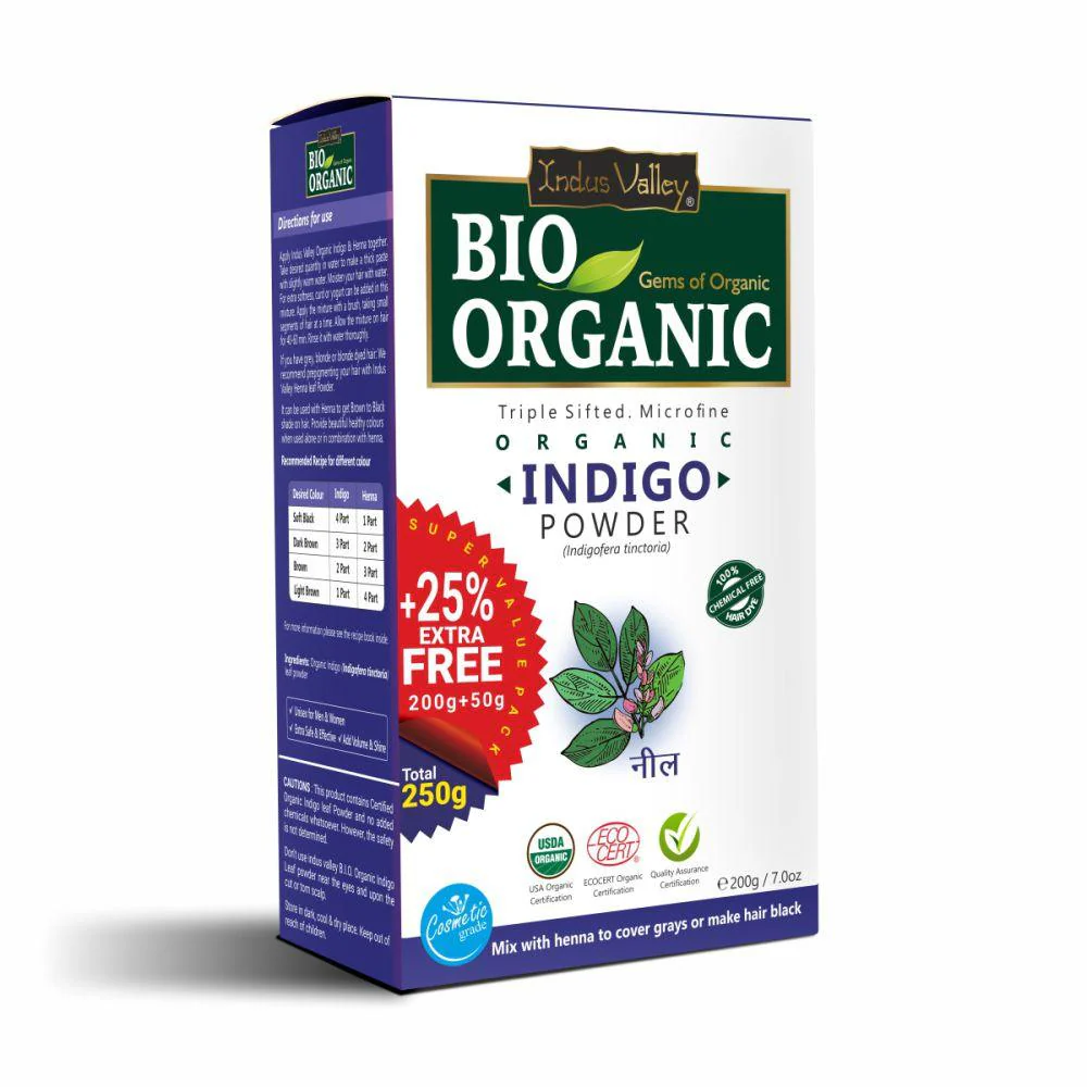Bio Organic Indigo Leaf Powder for Natural Hair Coloring - Image 8