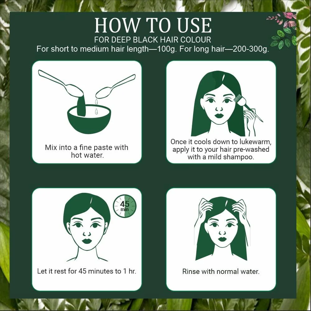 Bio-Organic Indigo Powder for Hair Color - Pack of 2 (200g) - Image 6