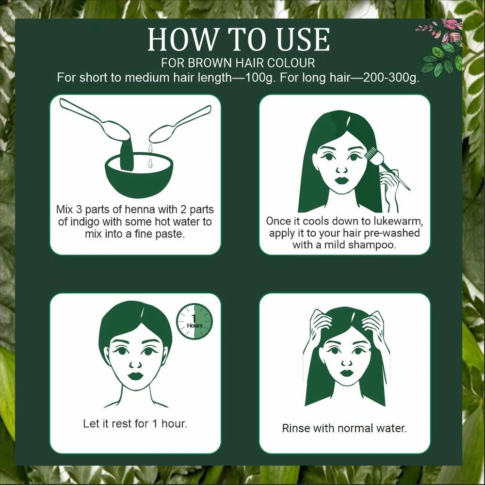 Bio-Organic Indigo Powder for Hair Color - Pack of 3 - 300g - Image 5