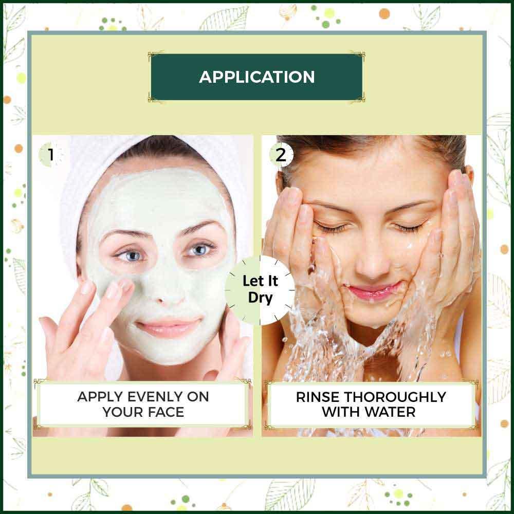 Bio Organic Rejuvenating DIY Ubtan Face Pack Combo Beauty Kit - 30g + 35ml - Image 6