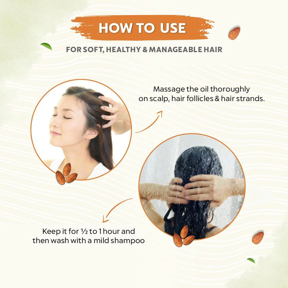 Bio Organic Sweet Almond Oil for Hair and Skin - Image 6