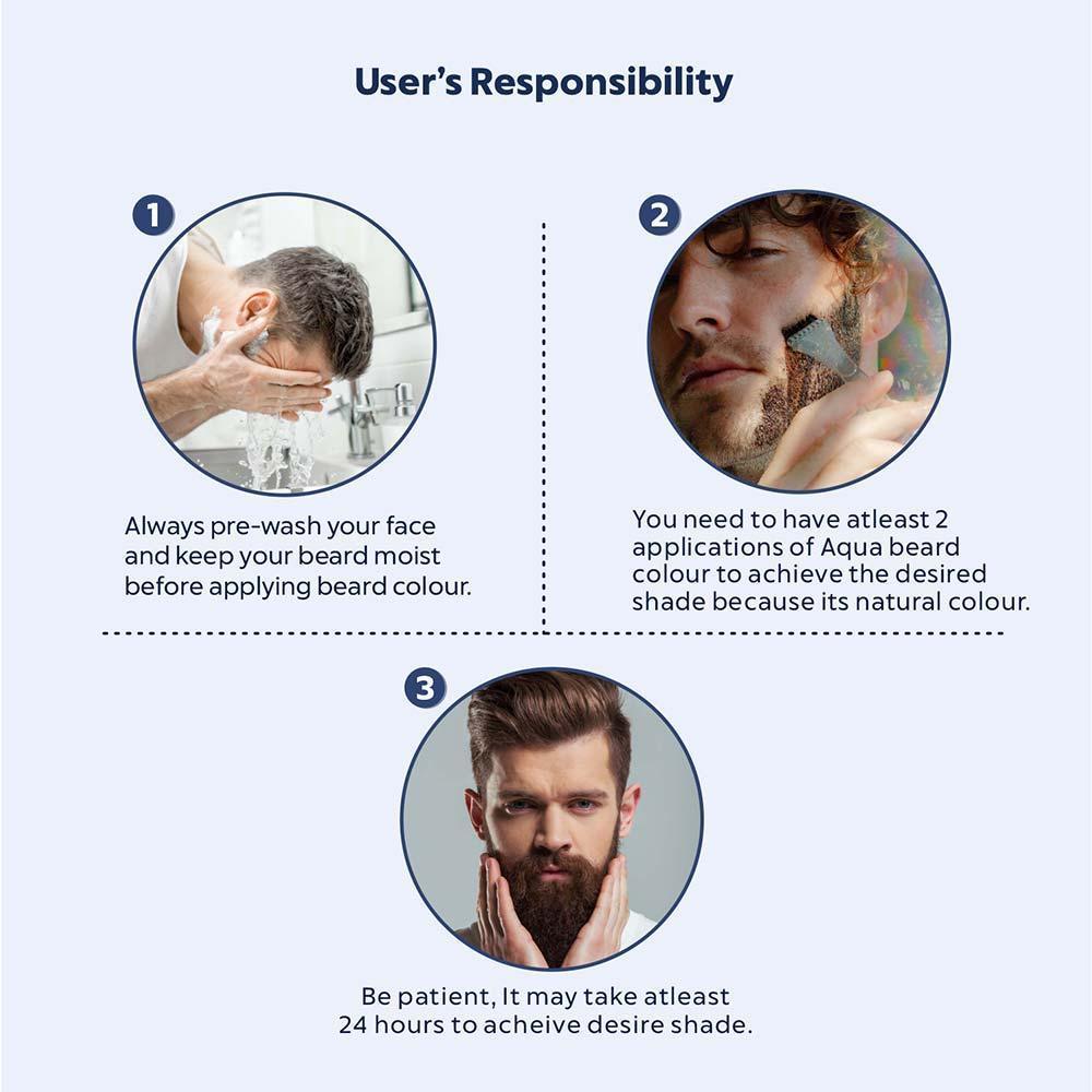 100% Botanical Beard Color 115ml & Damage Free Gel Hair Color 220ml Combo - Image 8