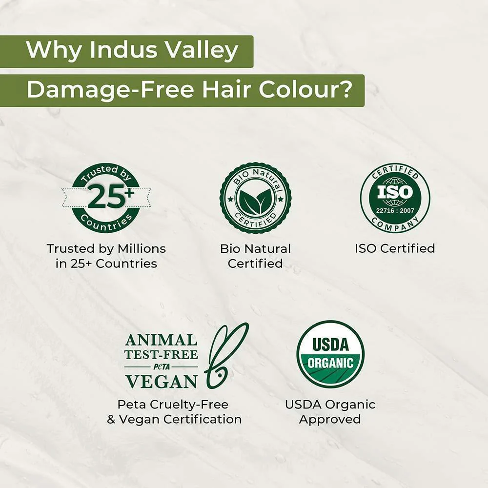 100% Botanical Beard Color 115ml & Damage Free Gel Hair Color 220ml Combo - Image 9