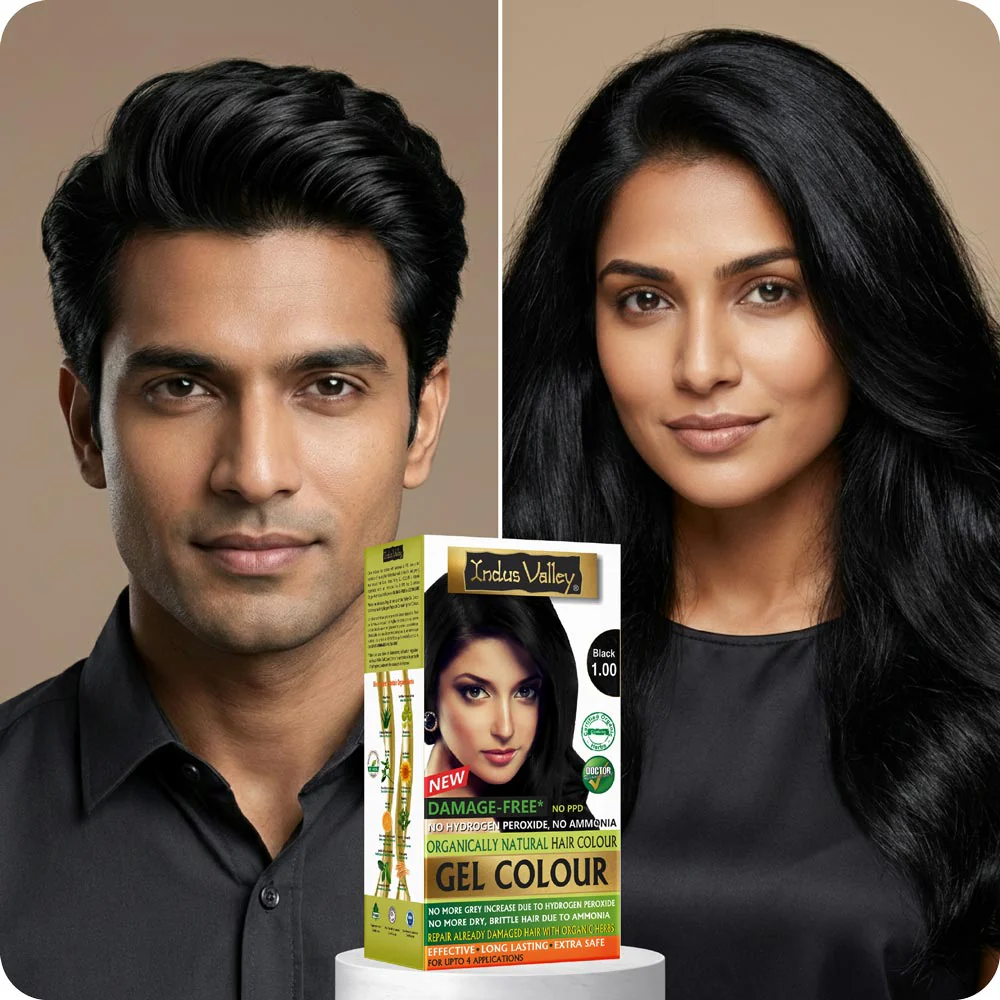 Natural Hair Colour | Trial Pack - Single Use | Damage Free Gel Hair Color For Women & Men | No Harsh Chemicals, Long Lasting, Safe & Gentle I Available in 4 Shades - Image 3