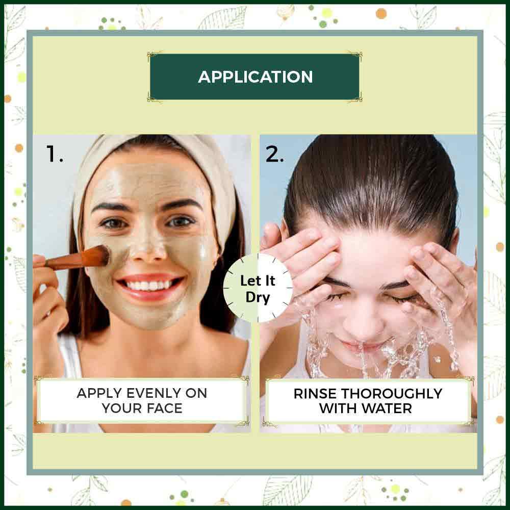 Bio Organic Face Pack For Brighten Complexion DIY Combo Beauty Kit - 120g - Image 2