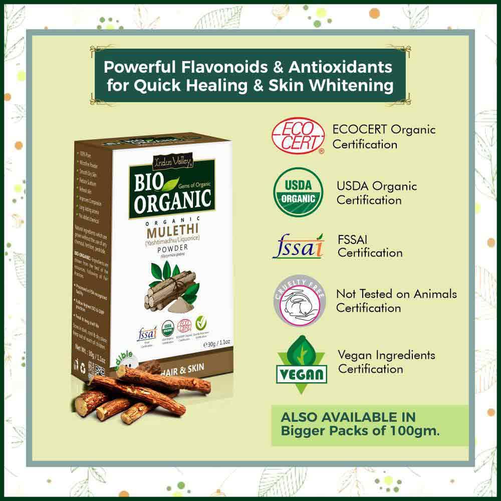 Bio Organic Face Pack For Brighten Complexion DIY Combo Beauty Kit - 120g - Image 4
