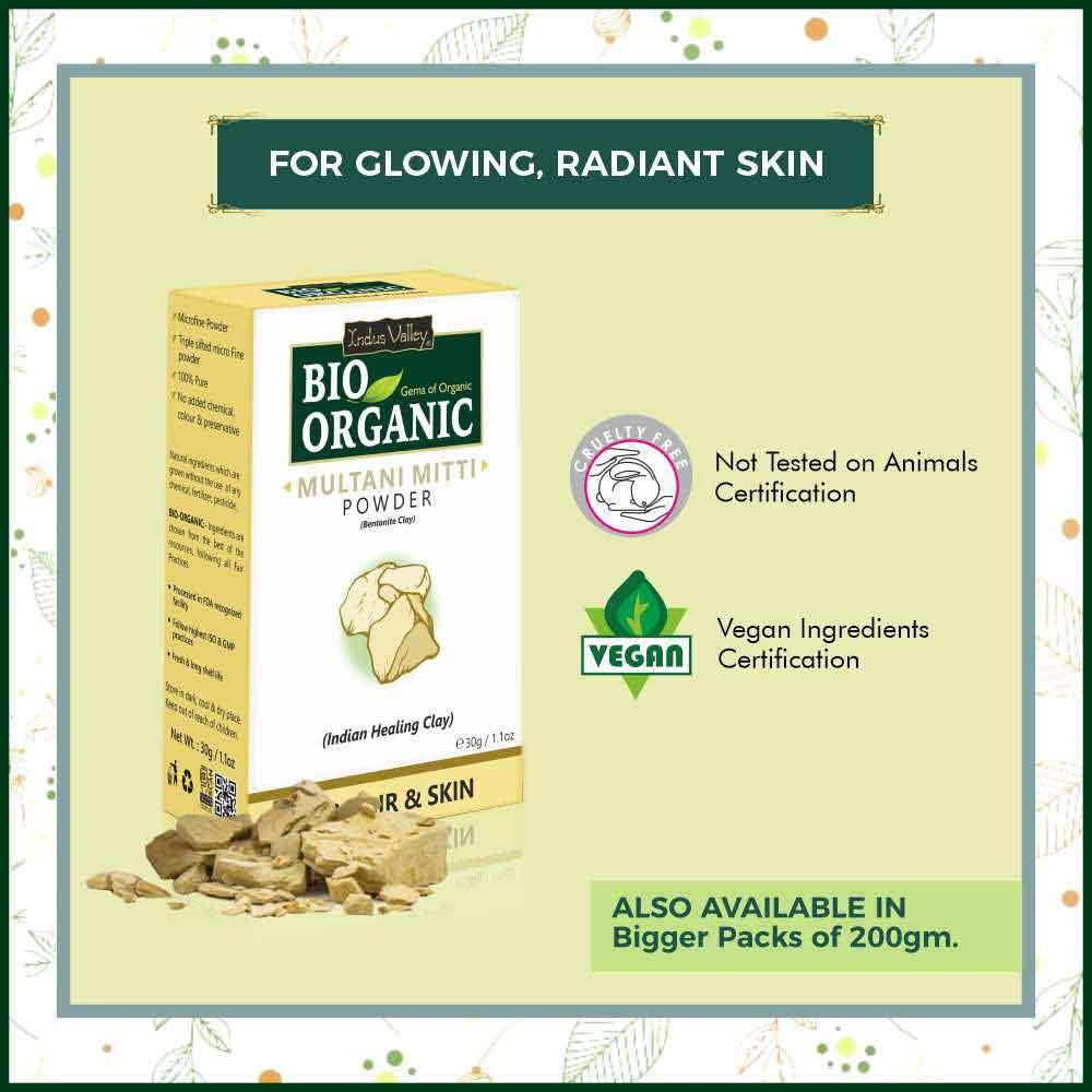 Bio Organic Face Pack For Brighten Complexion DIY Combo Beauty Kit - 120g - Image 7