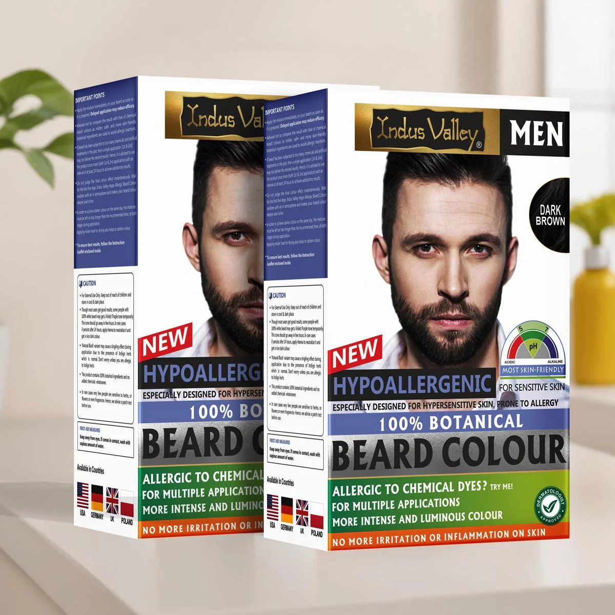Hypo Allergic 100% Botanical Beard Colour - (100g + 15ml) - Image 11