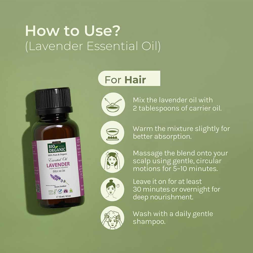 Pure & Organic Lavender Essential Oil - 15ml - Image 2