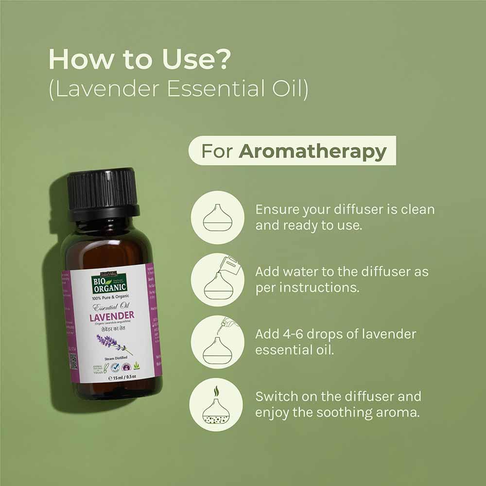 Pure & Organic Lavender Essential Oil - 15ml - Image 4