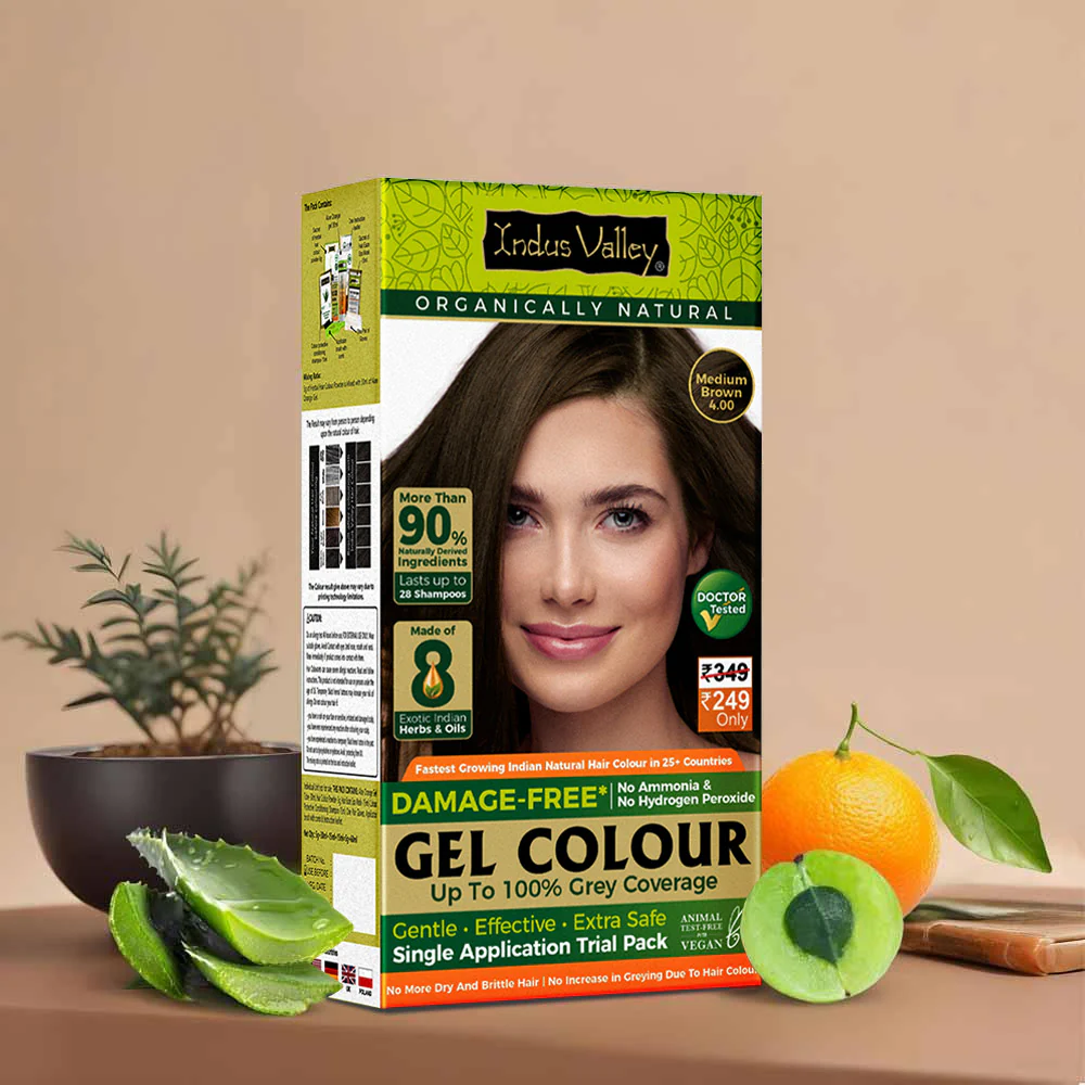 Natural Hair Colour | Trial Pack - Single Use | Damage Free Gel Hair Color For Women & Men | No Harsh Chemicals, Long Lasting, Safe & Gentle I Available in 4 Shades - Image 21
