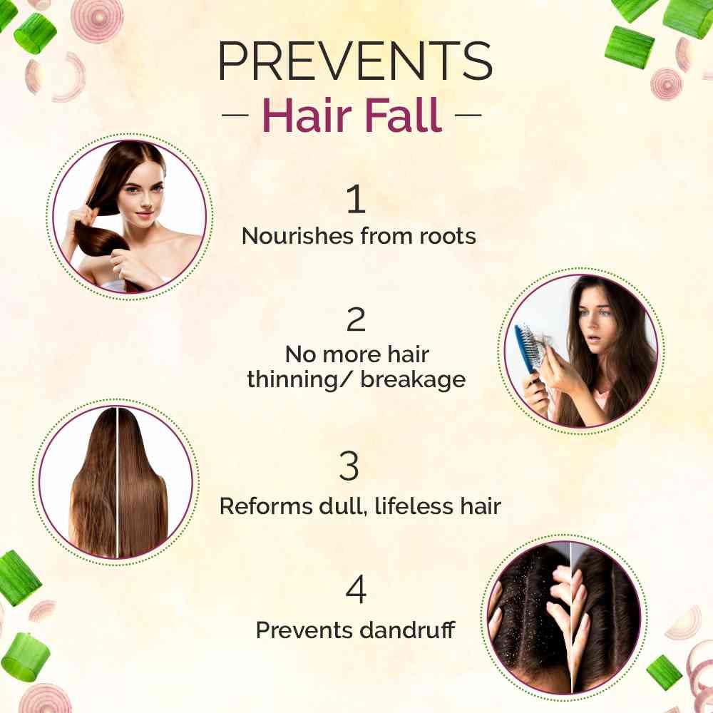 Onion Hair Fall Control Oil - 200ml - Image 7