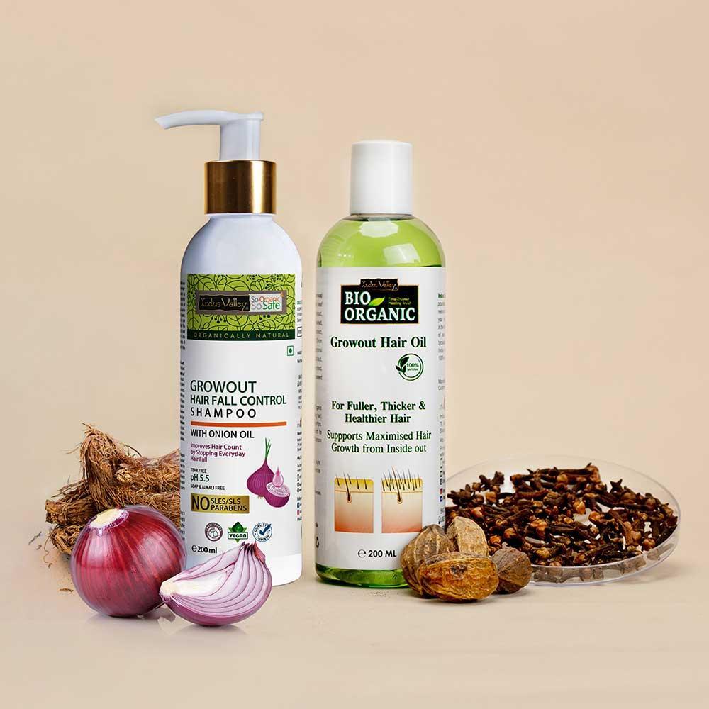 Growout Hair Oil and Shampoo 200ml Combo with Hibiscus & Rosemary Hair Growth Mask 150g for natural hair growth & nourishment - Image 7