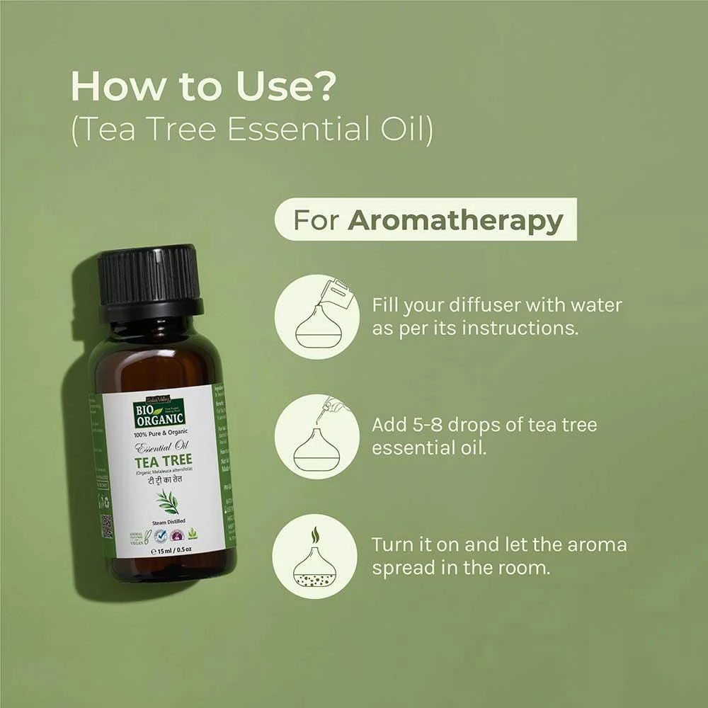 Pure & Organic Tea Tree Essential Oil - 15ml - Image 10
