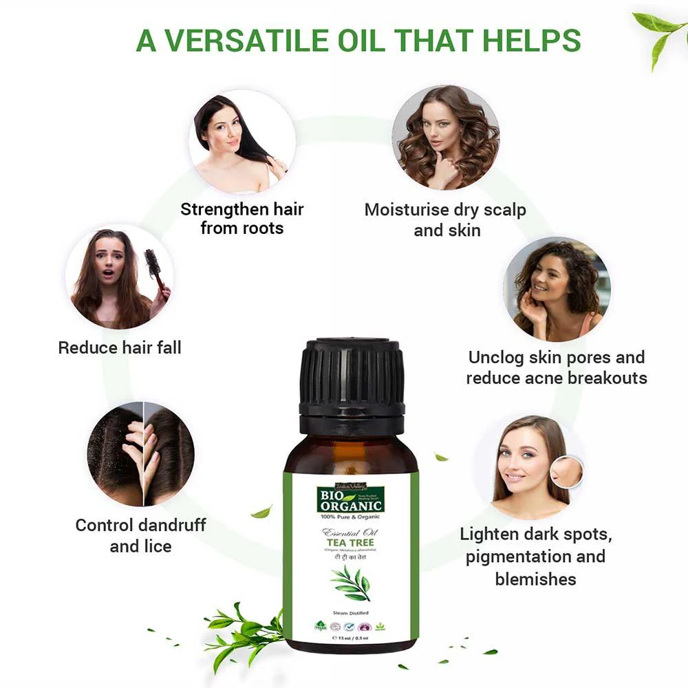 Pure & Organic Tea Tree Essential Oil - 15ml - Image 4